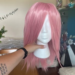 Pink Lavender Short Wig NEW costume Cosplay